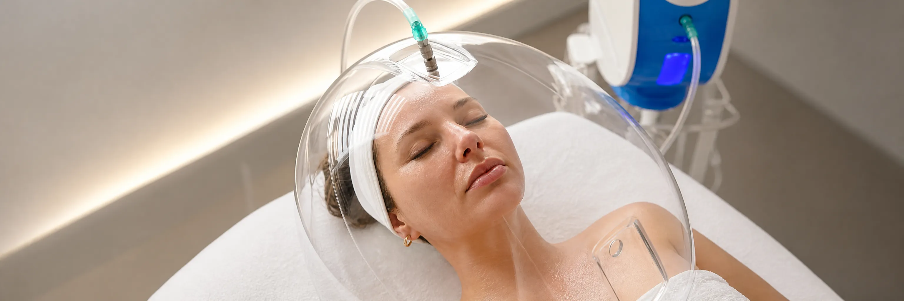 Oxigenoterapia facial en Glow Medical Clinique